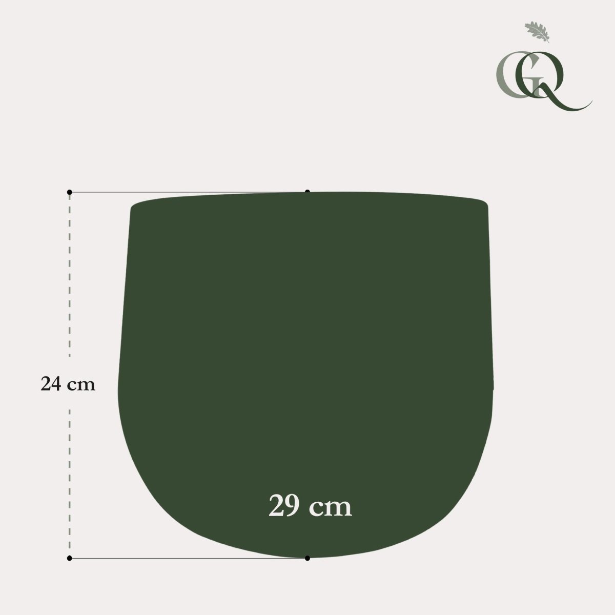 Kupfertopf - Elisa vintage green - M - H24 W29 - Wurzelwerk Design