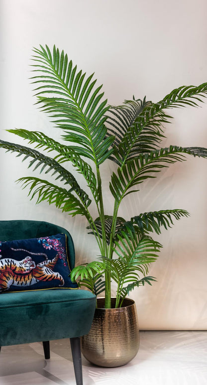 Kunstpflanze Howea Forsteriana von Everspring, 140cm oder 160cm hohe, realistische Palmen-Attrappe, grün und detailreich gestaltet