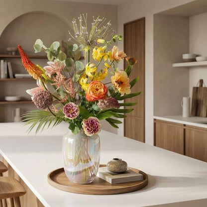 Kunstblumenstrauß Tropical Chic Deluxe von Everspring, 13 Stiele, real touch, 105 cm hoch, tropisches Design, naturgetreu