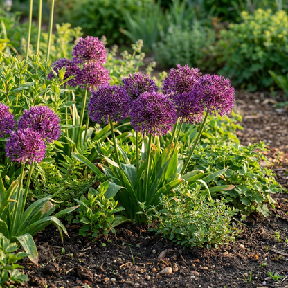 Zierlauch Miami – Allium online kaufen | 30 bis 120 Blumenzwiebeln, violett &amp; spätblühend – Wurzelwerk Design