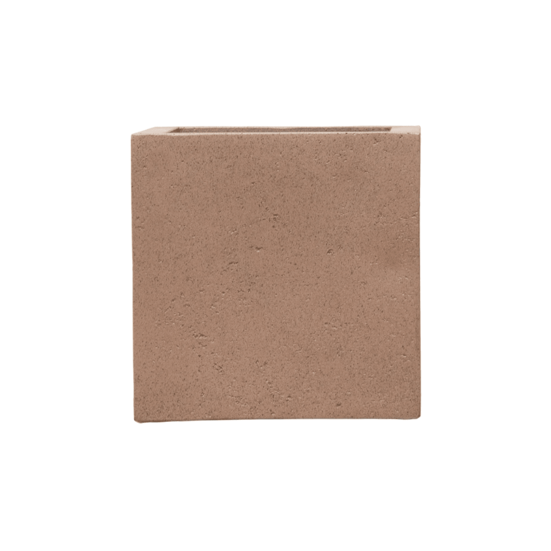 Topf Grigio Cube Bronze - D40 x H40 - Wurzelwerk Design