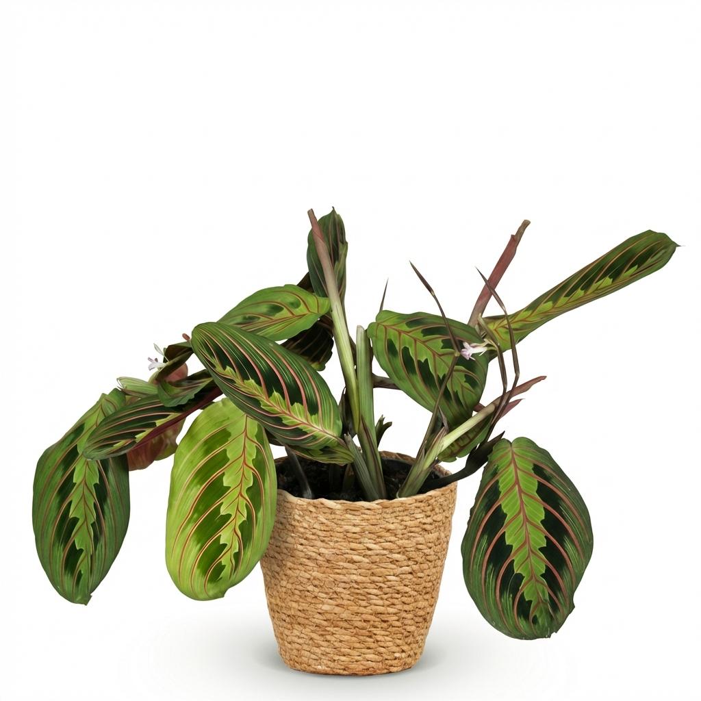 Maranta Tricolour kaufen | Gebetspflanze – Topf Ø 12 cm, Höhe 25 cm - Wurzelwerk Design