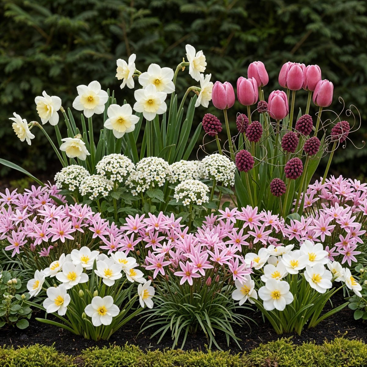 Blumenzwiebeln Bulb Garden Pink Mix | 125 Stück Rosa Blüten – Geschenkverpackung - Wurzelwerk Design