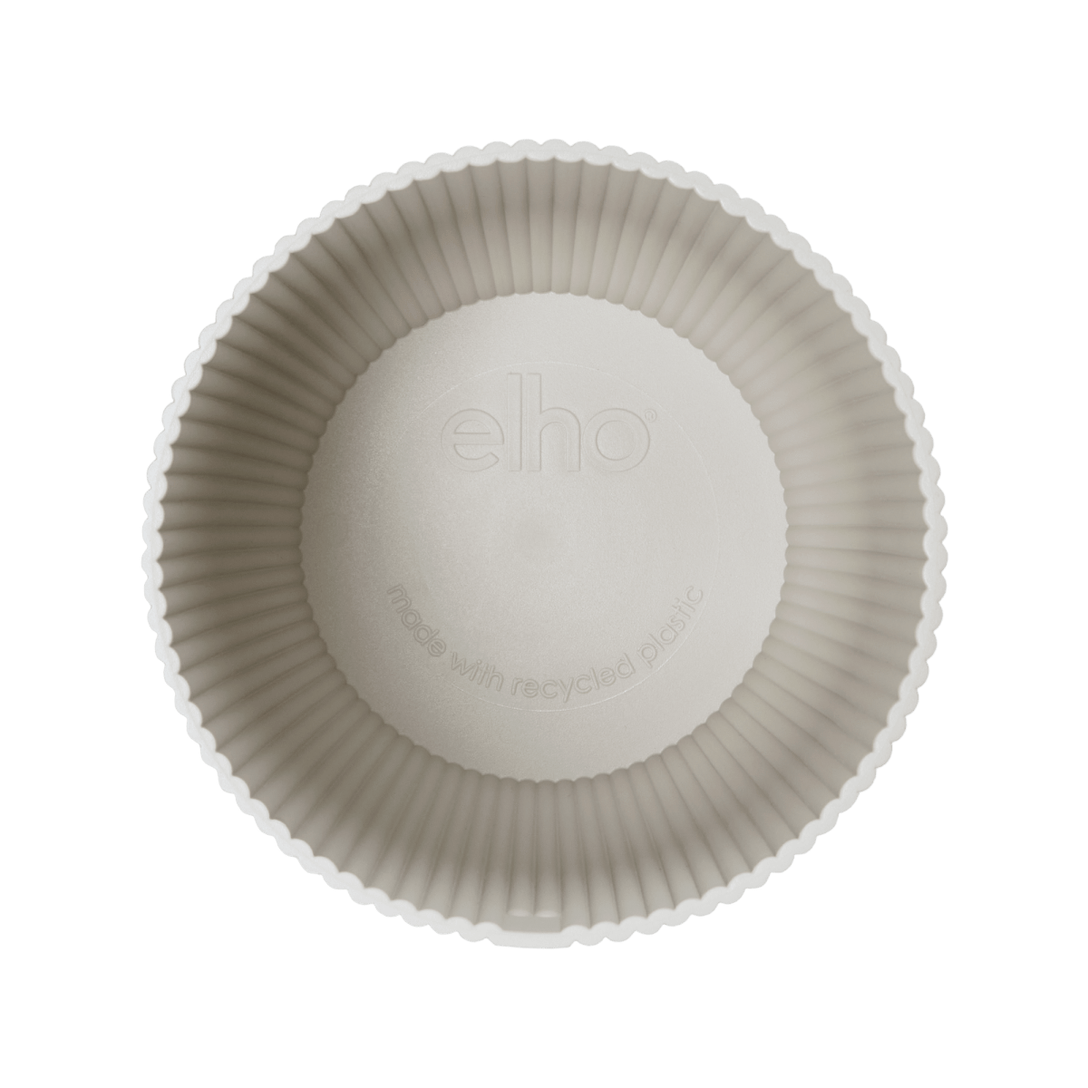Topf elho Vibes Fold Round weiß - D22 x H20 - Wurzelwerk Design