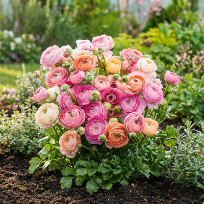 Ranunkeln Pastell-Mischung – Ranunculus online kaufen | 80 bis 320 Knollen, zarte Töne &amp; Schnittblume – Wurzelwerk Design