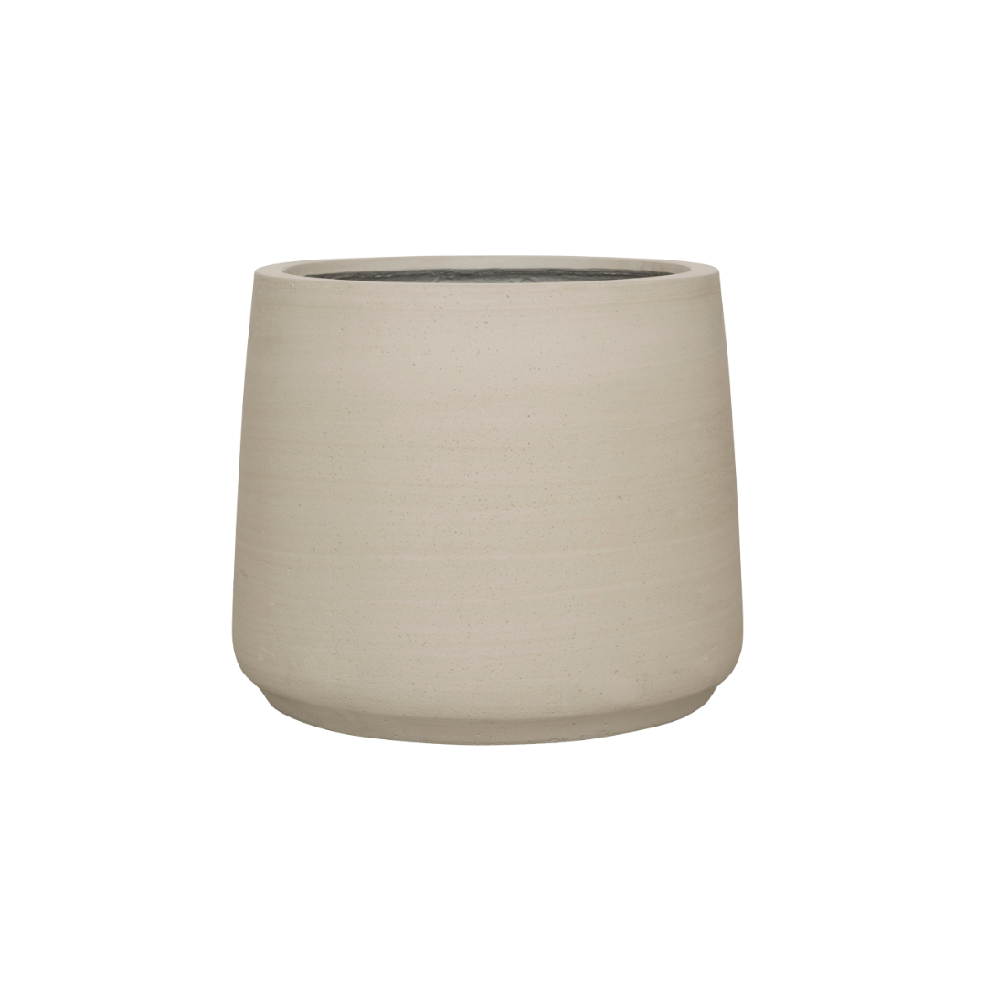 Große Everspring Jumbo Patt Beige Waschkrug aus Keramik, D73 x H61 cm, dekorativer Pflanzkübel für Garten und Balkon