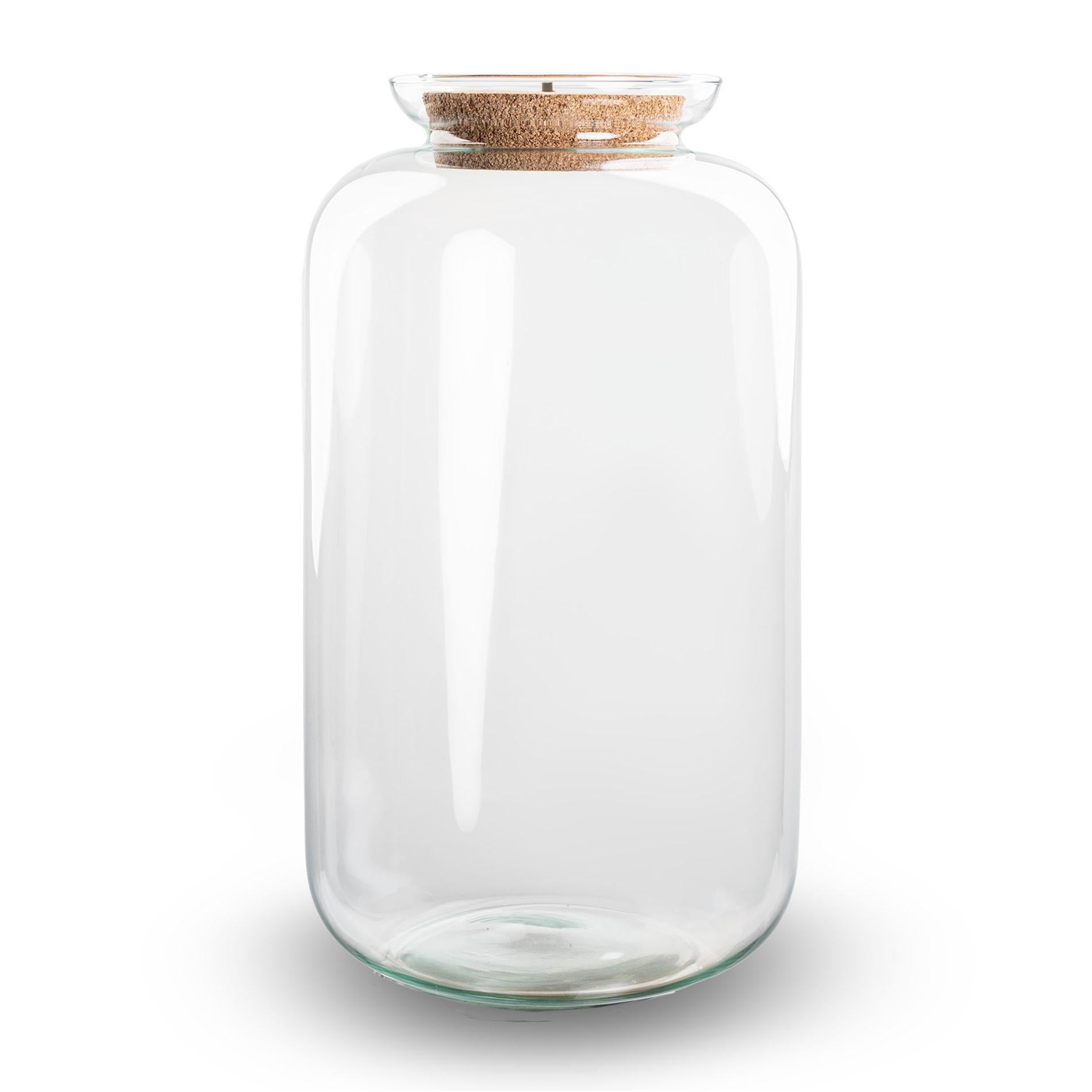 Everspring Sven XL Terrariumflasche mit Beleuchtung, Durchmesser 23 cm, Höhe 43 cm, stilvoll und funktional für Pflanzen.