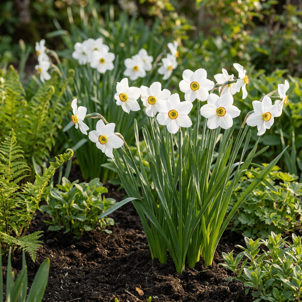 Dichternarzisse Recurvus – Narcissus poeticus online kaufen | Weiß, Stark Duftend &amp; Verwildernd – Wurzelwerk Design - Wurzelwerk Design