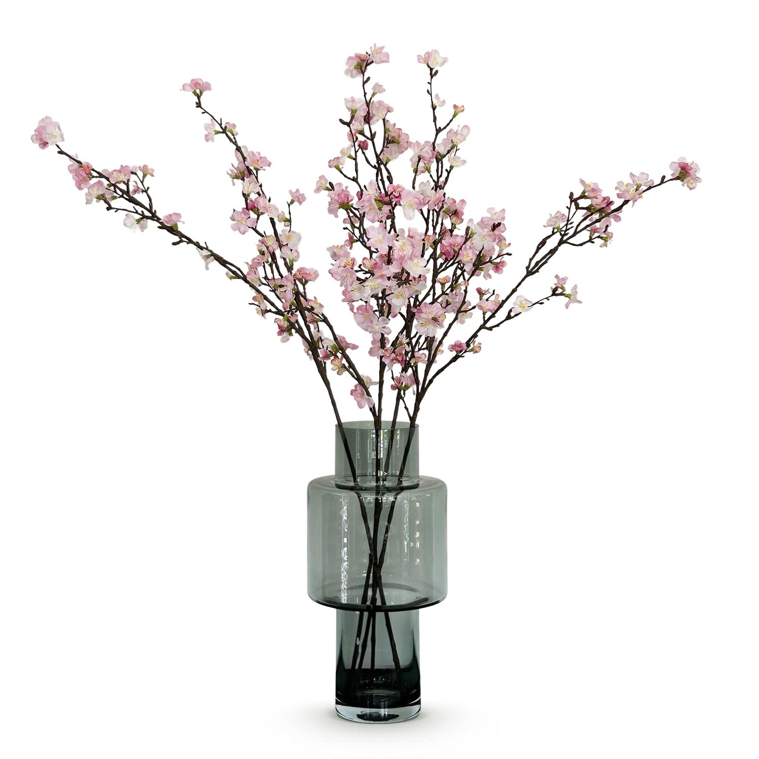 Vier pinke japanische Kirschblüten-Künstliche Blumen von Everspring, 95 cm hoch, realistische und elegante Dekorationspflanzen