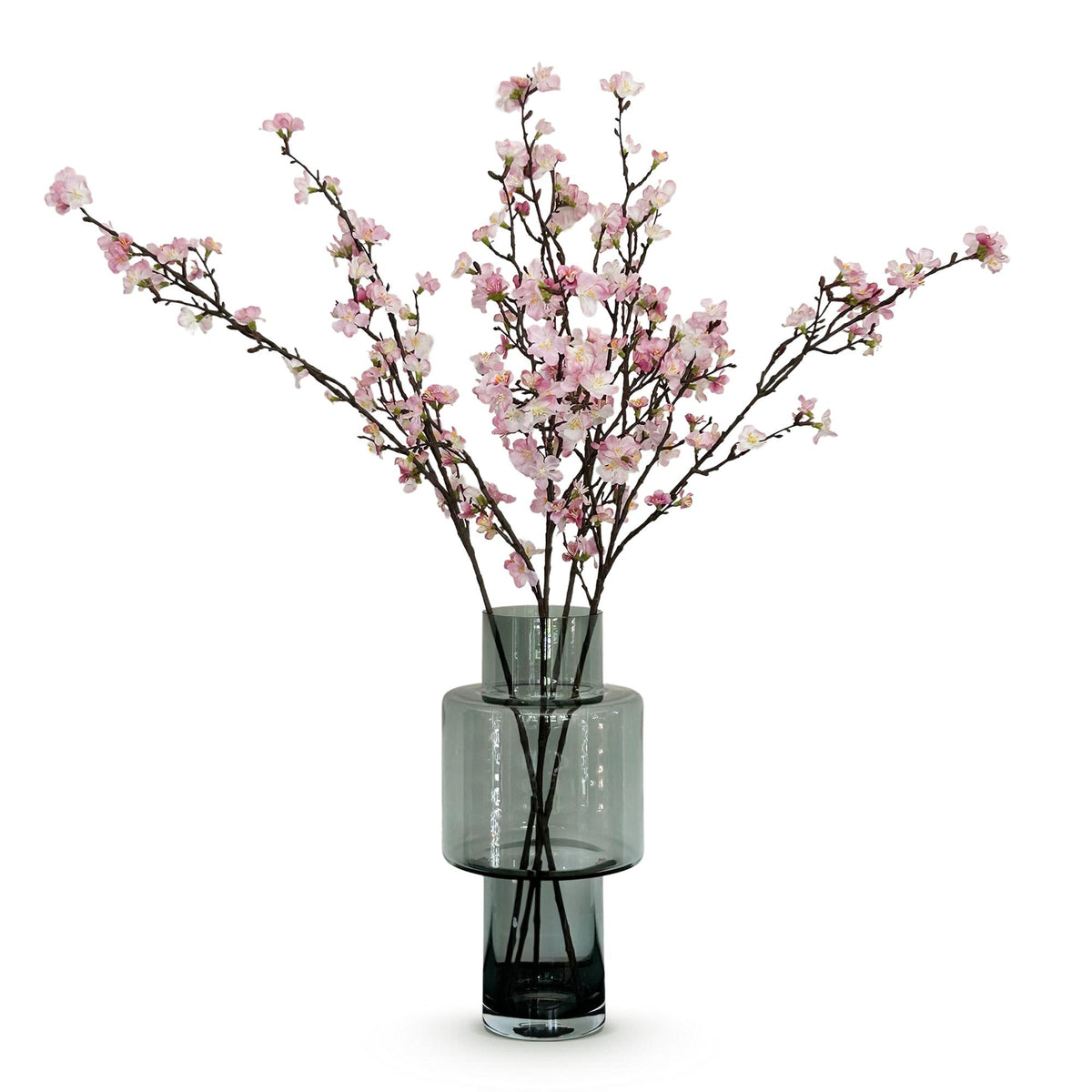 Vier pinke japanische Kirschblüten-Künstliche Blumen von Everspring, 95 cm hoch, realistische und elegante Dekorationspflanzen