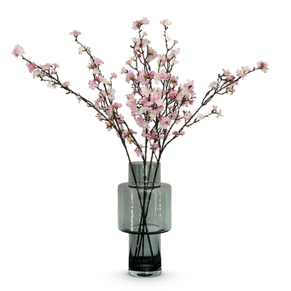 Vier pinke japanische Kirschblüten-Künstliche Blumen von Everspring, 95 cm hoch, realistische und elegante Dekorationspflanzen