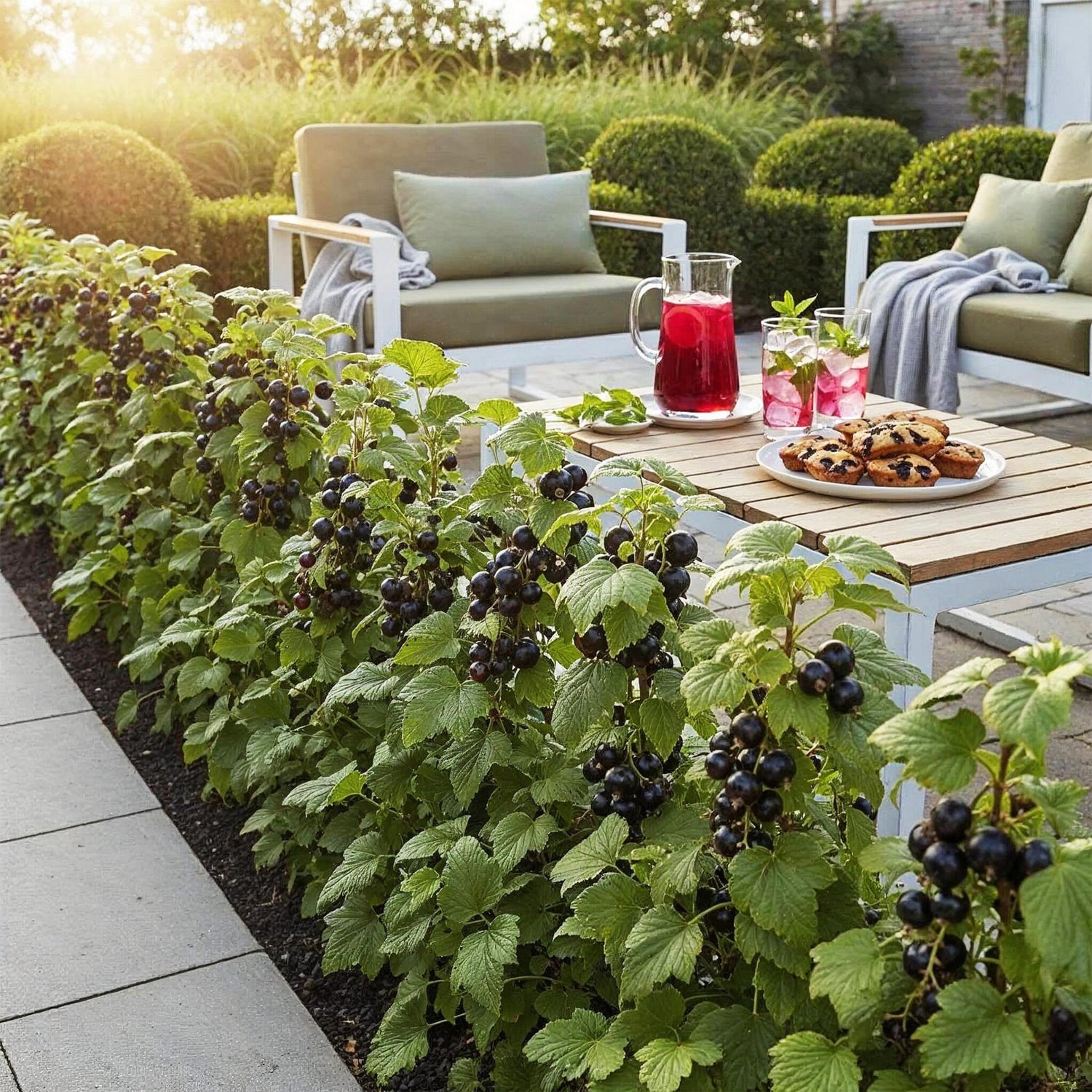 Ribes Jostabes - Winterhart - 3 Pflanzen - Topf 9 cm - Schwarze Johannisbeere – Gartenpflanze im Topf, ideal für Beet, Balkon oder Terrasse