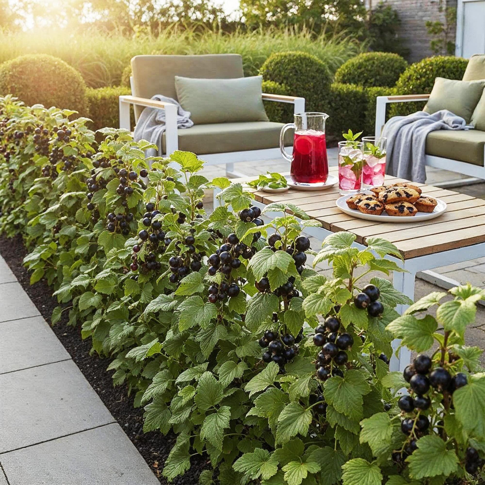 Ribes Jostabes - Winterhart - 3 Pflanzen - Topf 9 cm - Schwarze Johannisbeere – Gartenpflanze im Topf, ideal für Beet, Balkon oder Terrasse