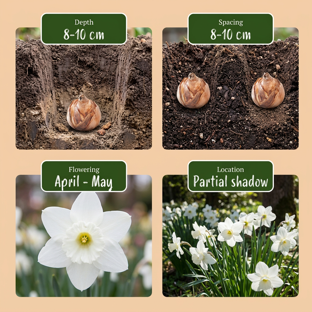 Narzisse Thalia – Narcissus triandrus online kaufen | 15 bis 120 Blumenzwiebeln, reinweiß, duftend &amp; mehrblütig – Wurzelwerk Design