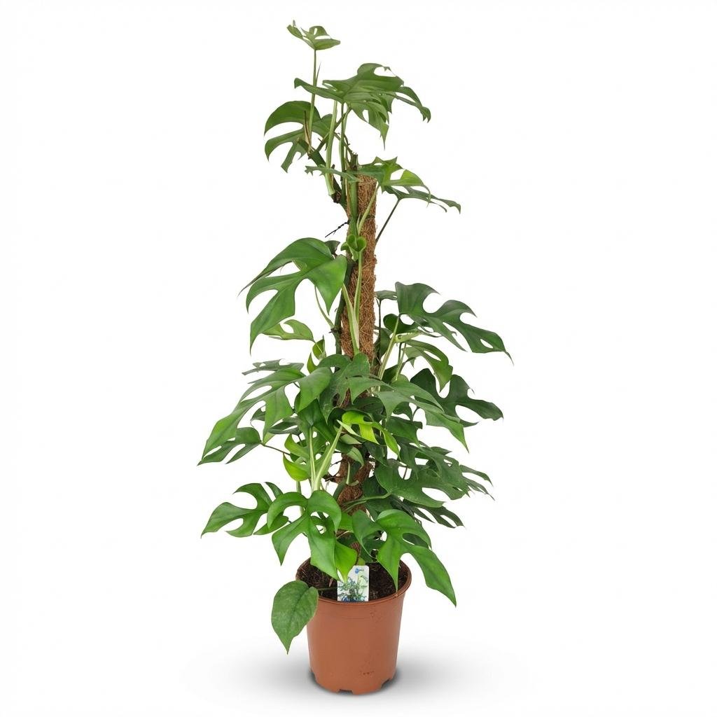 Monstera Minima Moosstab kaufen | Mini-Fensterblatt – Topf Ø 19 cm, Höhe 90 cm - Wurzelwerk Design