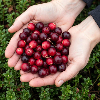 Zwei Cranberry Pflanzen Vaccinium macrocarpon &