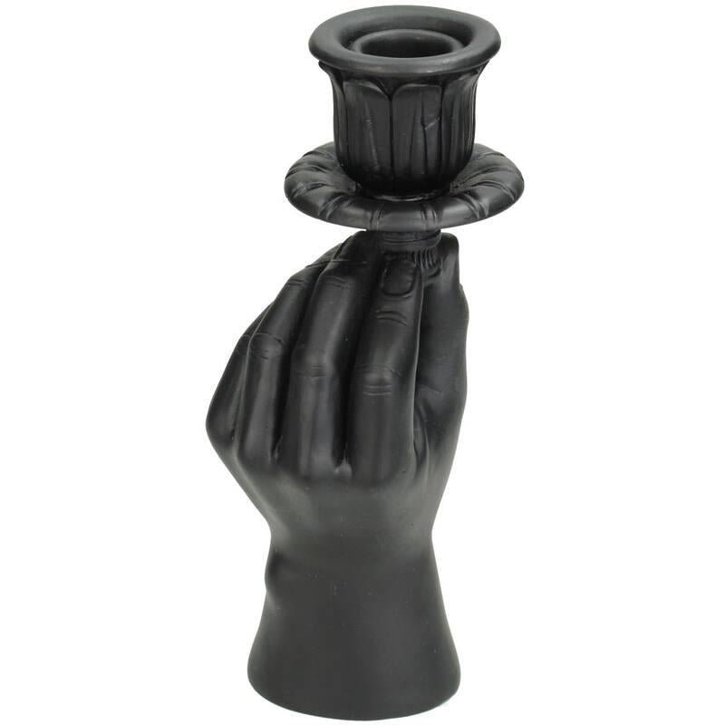 Kerzenständer - Hand Schwarz - ↑ 20 cm - Wurzelwerk Design