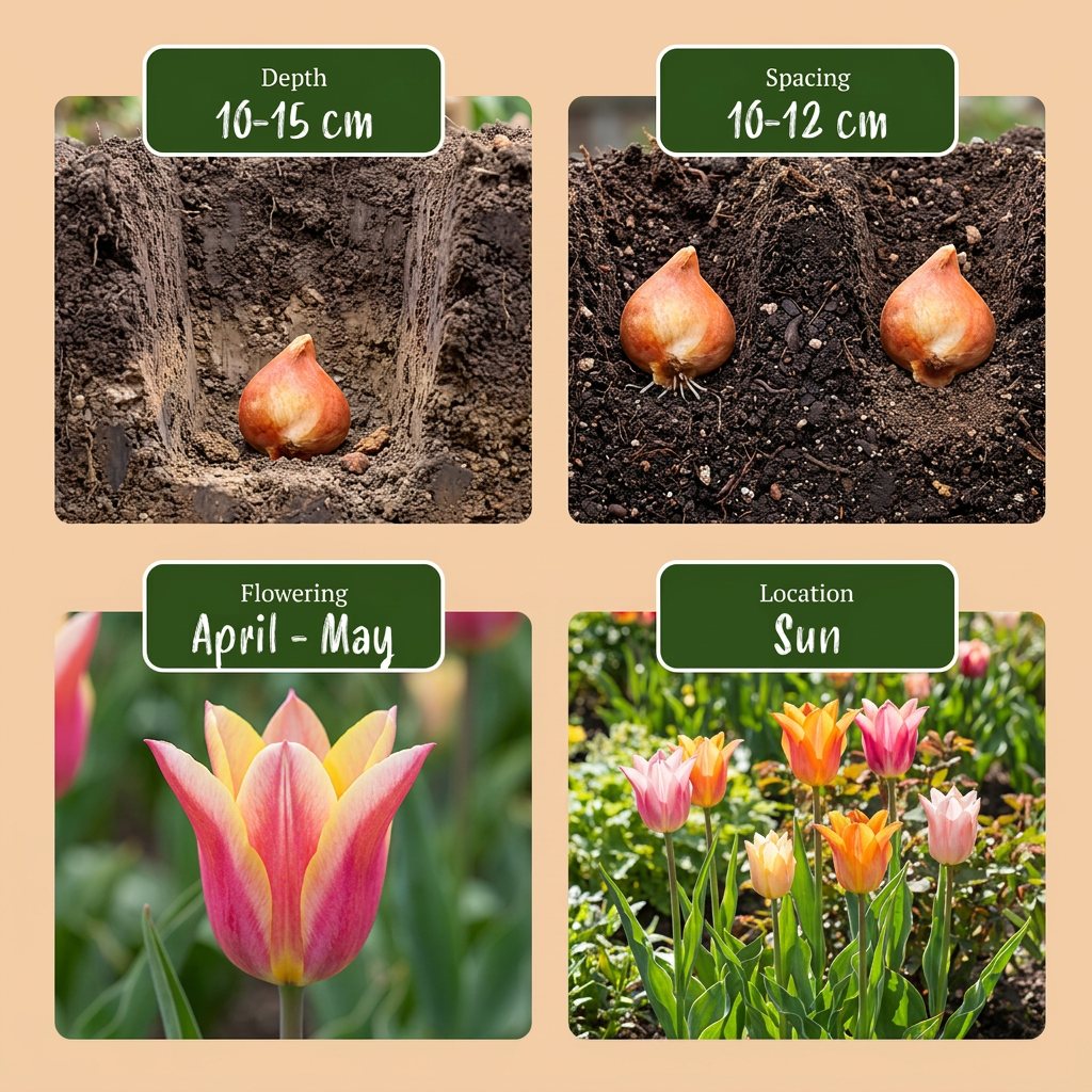 Tulpen-Mischung Ballade – Tulipa online kaufen | 12 bis 96 Blumenzwiebeln, elegant &amp; langstielig – Wurzelwerk Design