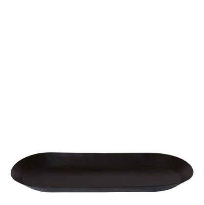 Ovales Tablett Ø 30 cm - Schwarz - Wurzelwerk Design