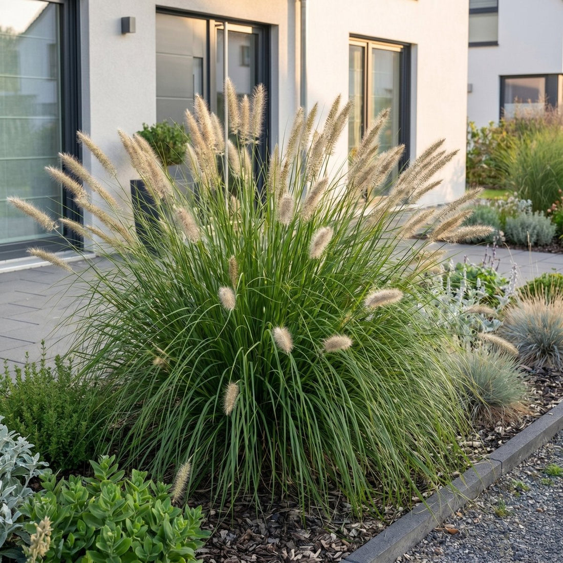 Pennisetum alop. Hameln - Lampenputzergras - 1 Pflanzen - Topf 11cm - Höhe 15-25cm - Wurzelwerk Design