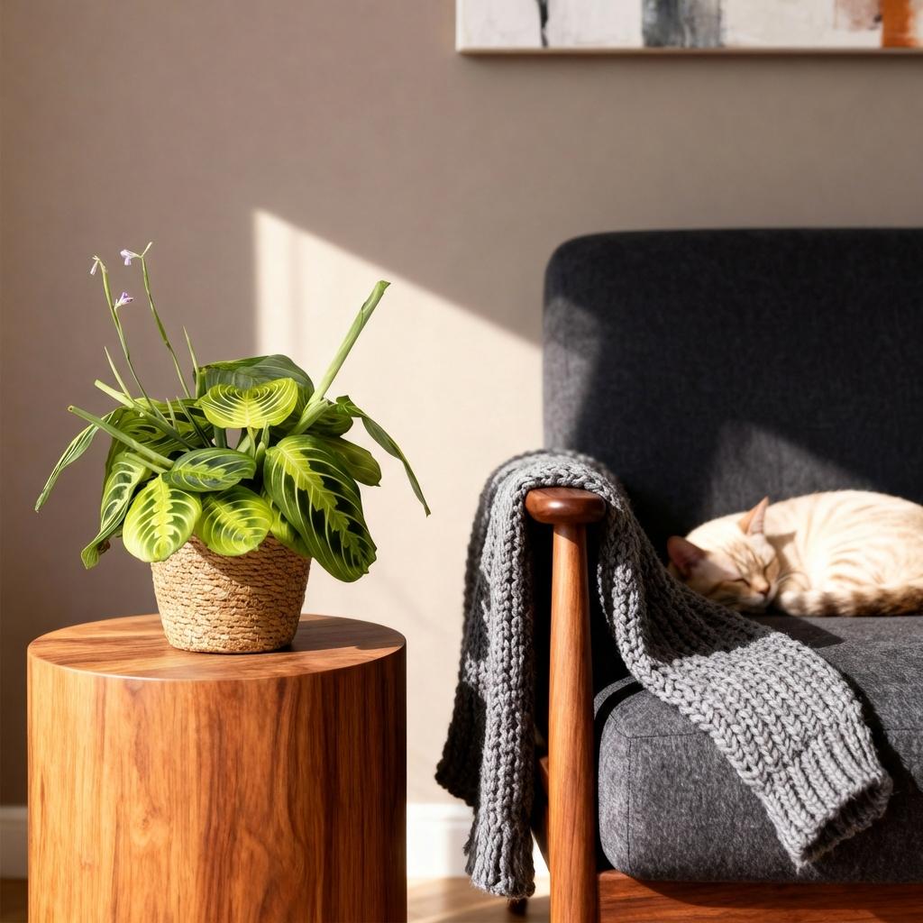Maranta Lemon Lime kaufen | Gebetspflanze – Topf Ø 12 cm, Höhe 25 cm - Wurzelwerk Design
