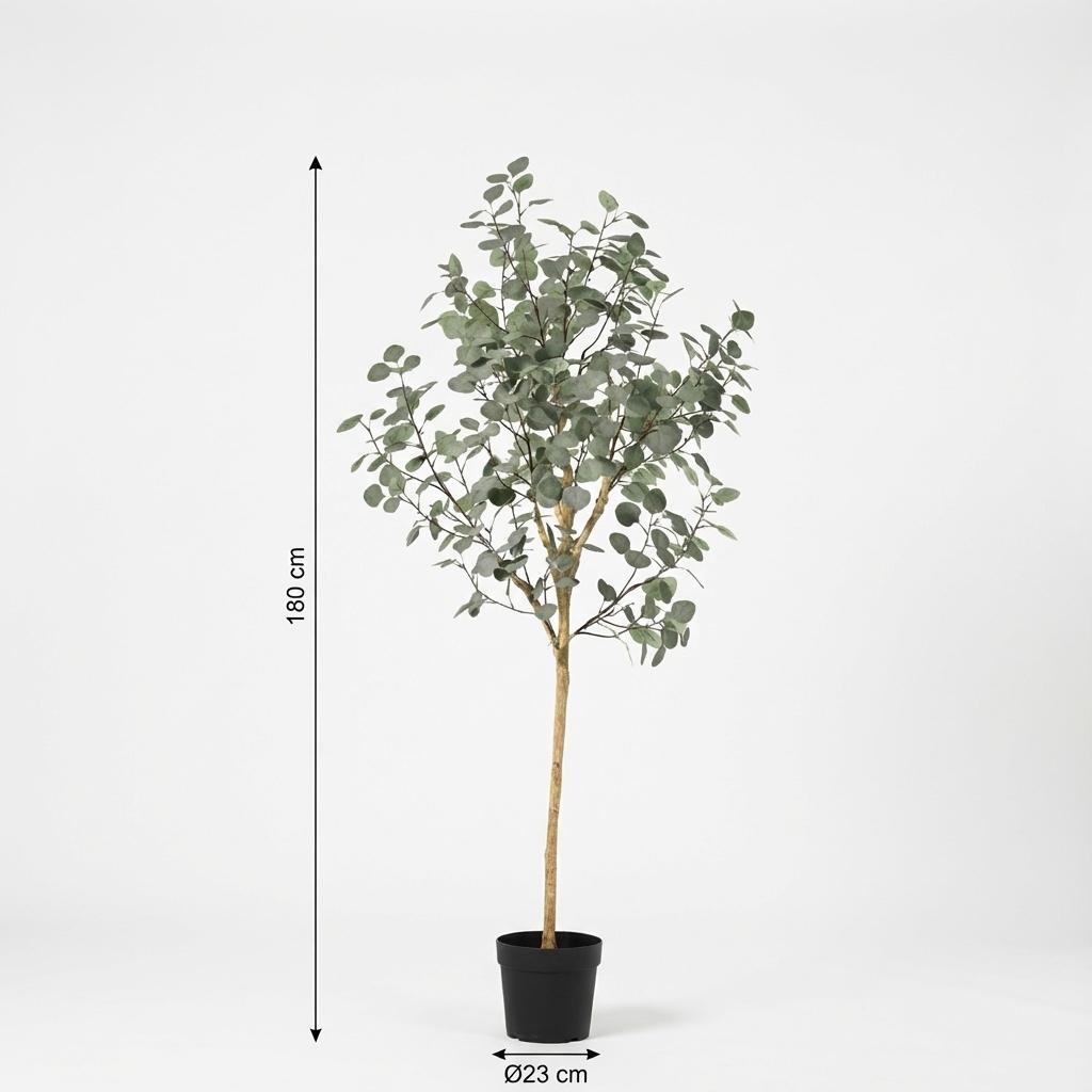 Künstliche Eukalyptus-Pflanze, 180 cm hoch, von Everspring mit grünen Blättern, ideal für Dekorationen.