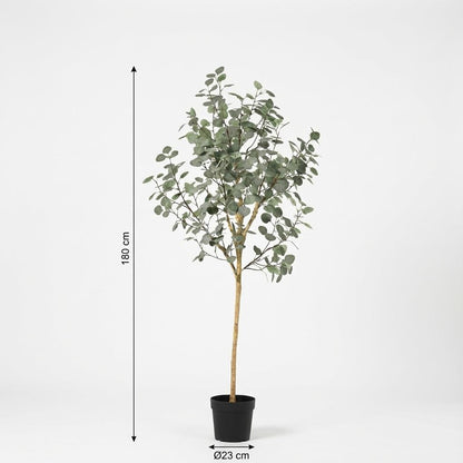 Künstliche Eukalyptus-Pflanze, 180 cm hoch, von Everspring mit grünen Blättern, ideal für Dekorationen.