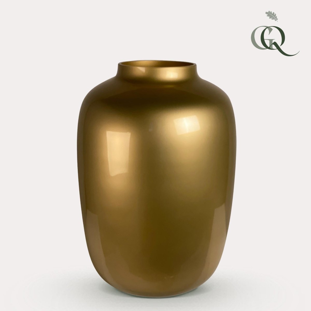 Vase Glas - Gold - Artic - M - H35 W25 - Wurzelwerk Design