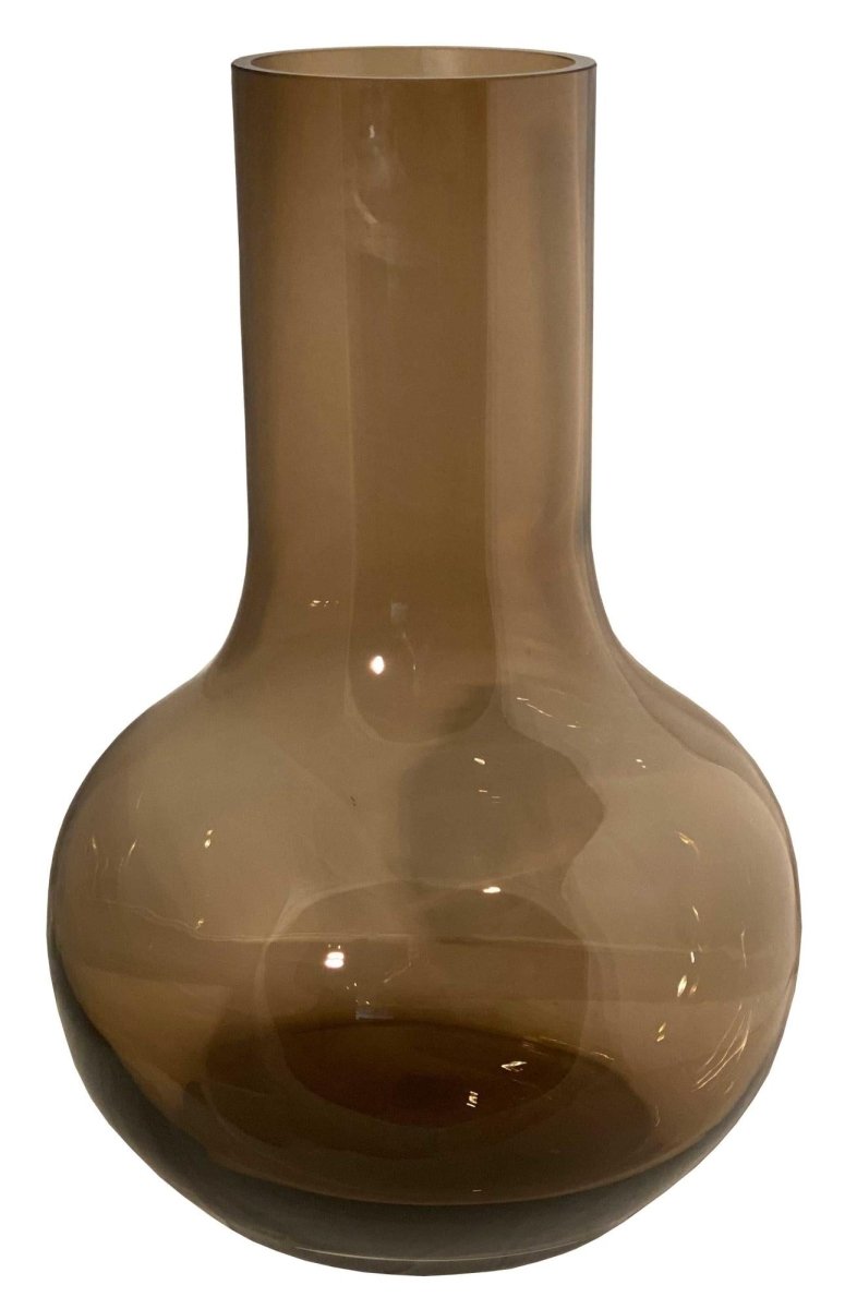 Vase Glas - S - H37 W25 - Seim - Taupe - Wurzelwerk Design