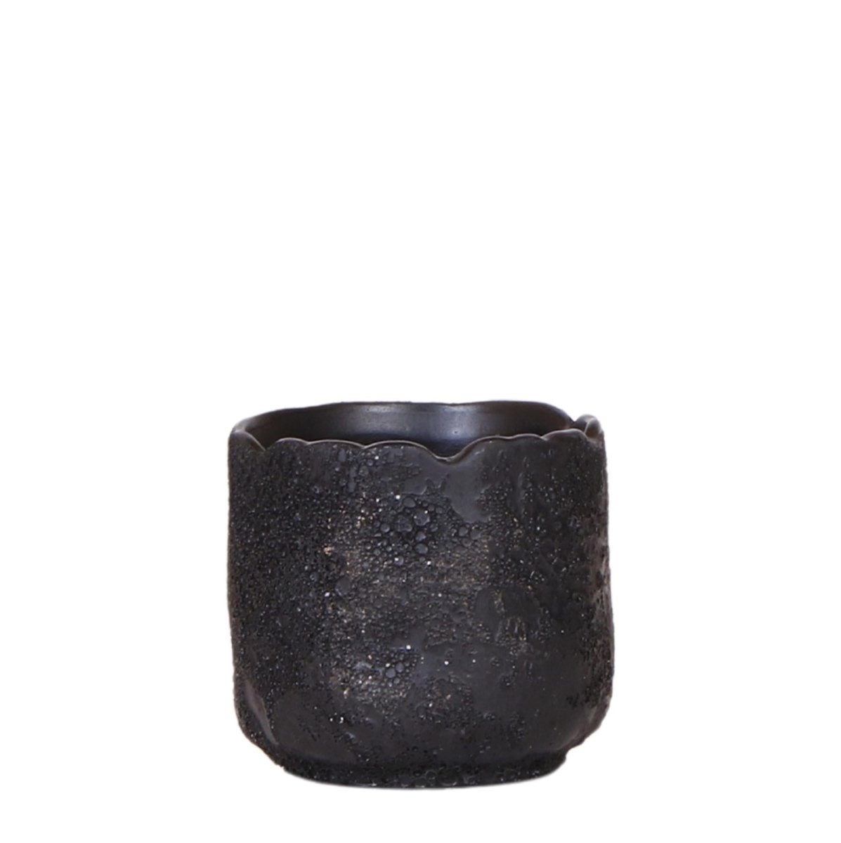 Moon Dekotopf - Schwarz - Ø 6 cm - Wurzelwerk Design