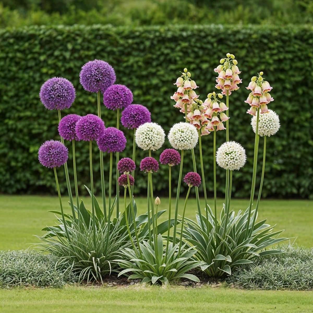 Blumenzwiebeln Allium Mix | 80 Stück Farbenmix – Geschenkverpackung – winterhart &amp; bienenfreundlich - Wurzelwerk Design