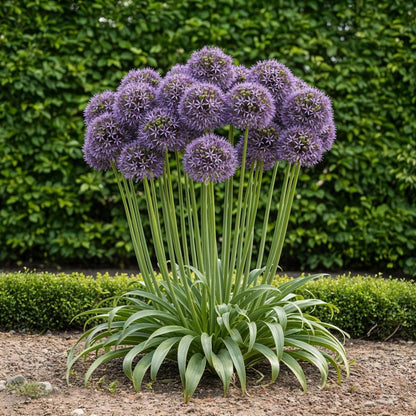 Blumenzwiebeln Allium Gladiator | 5 Stück Lila – Zwiebelgröße 16/18 – XXL Pack - Wurzelwerk Design