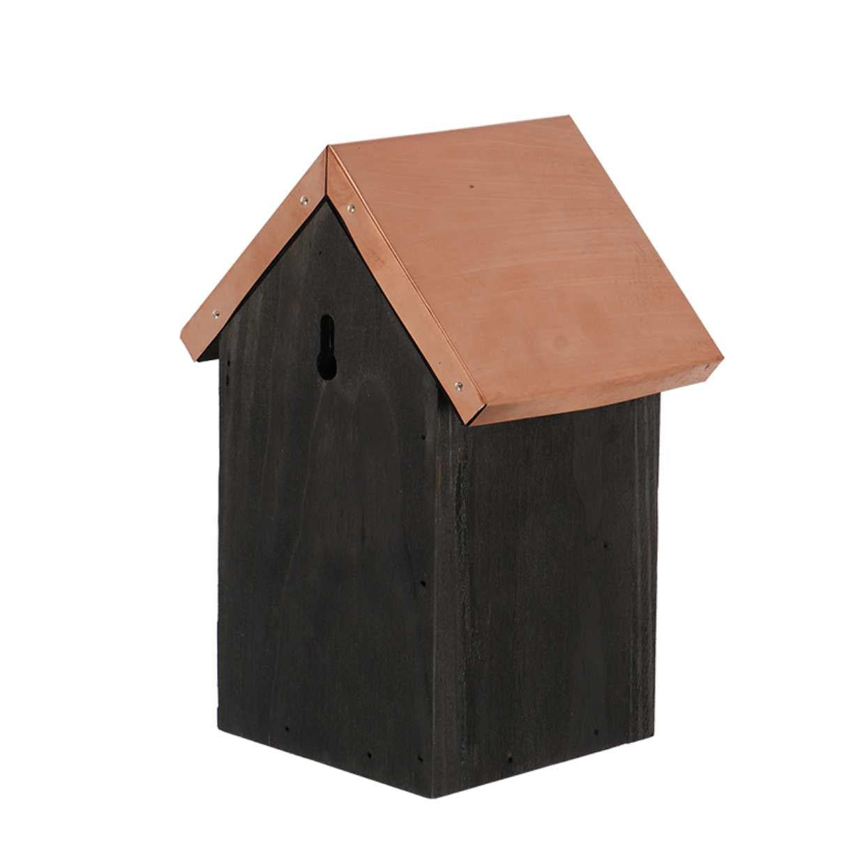 Vogelhaus Zaunkönig - Nistkasten Schwarzkupfer - Wurzelwerk Design