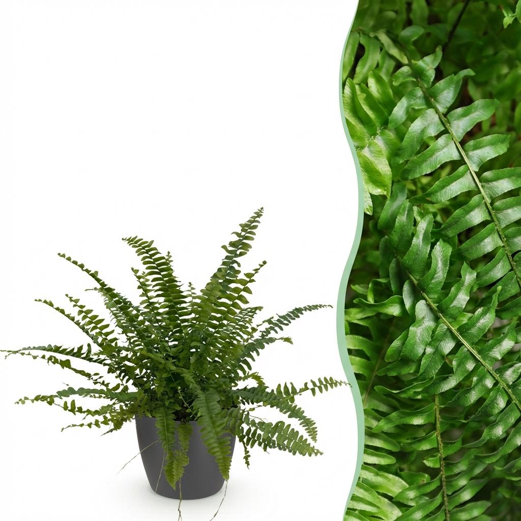 Farn kaufen | Nephrolepis exaltata Green Lady – Topf Ø 12 cm, Höhe 25 cm - Wurzelwerk Design