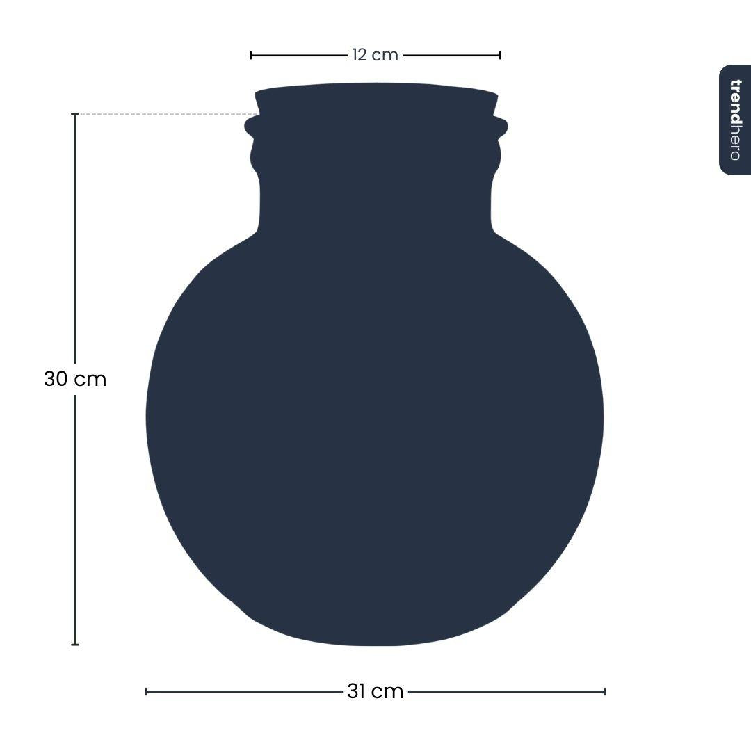 Terrariumflasche mit Korken „Bolder Bob“ – Ø 30 cm – Höhe 31 cm (ohne LED-Korken)