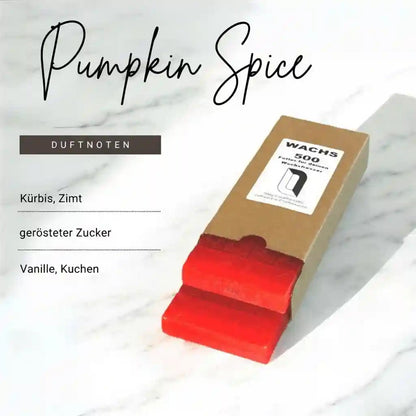 Manubeton Nachfüllwachs "Schokoladentafel" in 500g Verpackung, cremiges Wachspaket mit Schokoladenduft und Pumpkin-Spice-Aroma